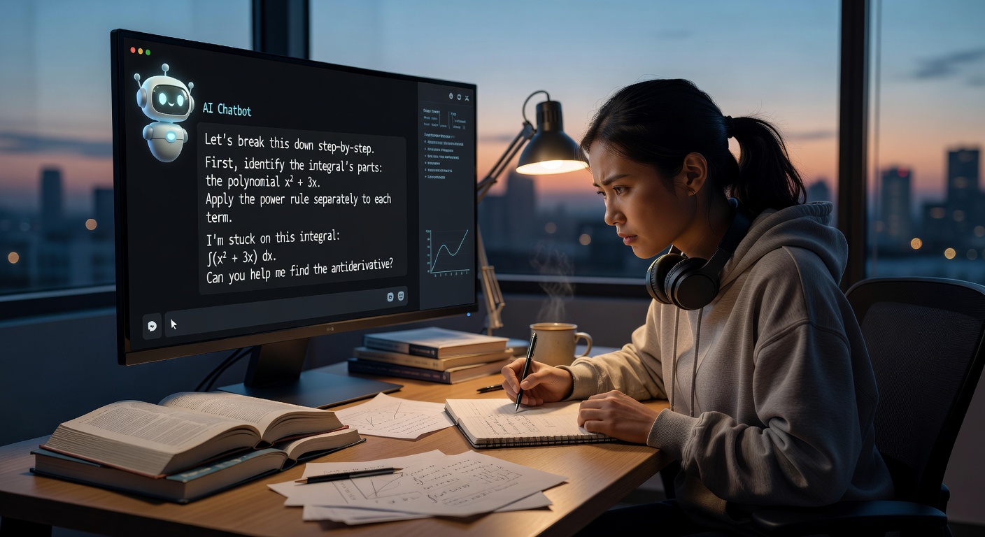 AI chatbot helping with maths